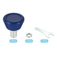 thumbnail image 3 of Uxcell Roller Skate Toe Stops with 0.6'' Bolts 82A Rubber Brake Stoppers Block, Blue 1 Pair, 3 of 5