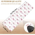 thumbnail image 5 of FREEAMG Pink Scandinavian Gnomes Long Trivet Table Runner Non-Slip Heat Resistant Table Protector Waterproof Easy to Clean Watercolor Christmas Hot Pads Pot Holders Table Mats, 5 of 7