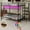 Antique Black, variant on Alvantor Metal Bunk Bed Frame with Desk & LED Lighting, Black, Full over Twin