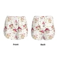 thumbnail image 3 of Salouo Floral Mushroom Print Women's 2 in 1 Running Shorts Double-Layer Shorts Athletic Workout Gym Yoga Shorts Running Shorts for Women-Small, 3 of 7