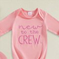thumbnail image 4 of Gibobby Infant Long Sleeve Onesie Basic Solid Color Baby Bodysuit Breathable Long Sleeve Jumpsuit Fit Newborn Infant Rompers0 3 6 9 12 Months(0-3 Months,Pink), 4 of 4