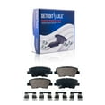 thumbnail image 4 of Detroit Axle - Front and Rear Ceramic Brake Pads with Hardware Set Replacement for 2012 2013 2014-2017 Hyundai Accent Kia Rio - 6pc Set, 4 of 7