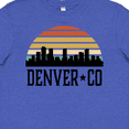 thumbnail image 4 of Inktastic Denver Colorado Skyline Vintage Youth T-Shirt, 4 of 5