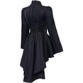 thumbnail image 4 of Women's Steampunk Victorian Jacket Coat Medieval Vintage Gothic Tailcoat Long Sleeve Tuxedo Shirt, 4 of 7
