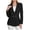 Black, variant on Smsaxvxz Blazers for Women Fashion Solid Double Breasted Suit Jacket Office Lady Casual Long Sleeve Blazer Suits Light Blue 2XL