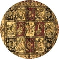 thumbnail image 1 of Ahgly Company Indoor Round Persian Brown Traditional Area Rugs, 7' Round, 1 of 4