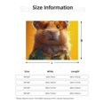 thumbnail image 5 of Rateoe Hawaiian Style Guinea Pig Pattern Flannel Throw Blanket, Ultra-soft Blanket for Bed, Couch, Car, Hypoallergenic Anti-pilling blanket-40"x30"(Horizontal), 5 of 6
