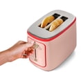 thumbnail image 4 of Beautiful 2 Slice Toaster with Touch-Activated Display, Rose and Tomato Red by Drew Barrymore, 4 of 7
