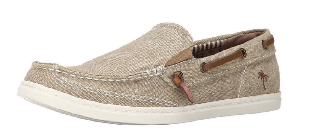 Round Toe Canvas Tan Loafer - Walmart 