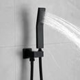 thumbnail image 2 of ANGELES HOME 12" Wall Mounted Shower Faucet Set, Shower System With Square Rain Shower Head and Handheld Shower, Rough in Valve, Hot Cold Water 2.5 GPM,  Matte Black, 2 of 11