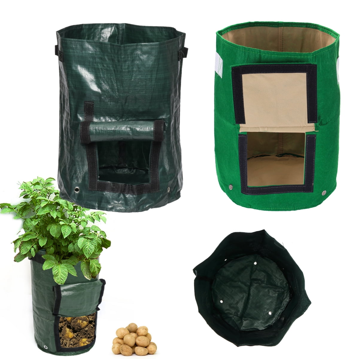 DIY Potato Grow Planter Felt Cloth/PE Bag Home Garden
