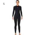 thumbnail image 2 of Wetsuits Ultrathin manga larga pantalones largos traje de baño de una pieza profesional impermeable espesado para nadar snorkeling mujer surf / negro l seitruly OD017133-04, 2 of 7