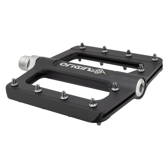 Origin8 RAZR Platform Pedals 9/16" Chromoly Axle Alloy Body Removable Pins Black