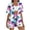 04 Purple, variant on Women's Hawaiian Vacation Outfits Tropical Print Shirt and Shorts Set Floral Short Sleeve Button Down Shirts Outfits Beach Sets Resort Wear S-2XL