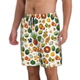 thumbnail image 2 of Kdxio Lemon Fruits Vegetables Pattern Mens Casual Shorts - Drawstring Summer Beach Sports Shorts for Men, 2 of 9