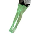 thumbnail image 3 of Ovbmpzd Women's Green Tights Shiny Fishnet Ripped Pantyhose Funky Fluorescence Shimmer Leggings Tights for Women, 3 of 5