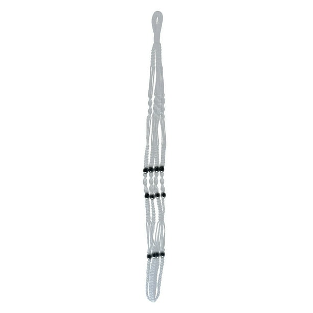 Macetas colgantes de cuerda de algodón tejida a mano Bohemian Pack de 2 - Bolsas de red para macramé de 32" para macetas de 5-10 pulgadas, uso interior/exterior con ganchos