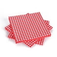 thumbnail image 5 of Servilletas desechables de papel a cuadros rojos y blancos de Gatherfun (paquete de 50), 5 of 5