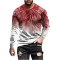 Cyber and Monday Sale 3D Printed Shirts for Men Casual Loose Gradient