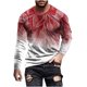 thumbnail image 2 of Blusas y camisas de manga larga con cuello redondo para hombre, blusas casuales de cuello redondo y manga larga, camisetas estampadas, blusas para hombre, 2 of 5