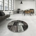 thumbnail image 4 of Ahgly Company Machine Washable Indoor Rectangle Contemporary Charcoal Black Area Rugs, 2' x 4', 4 of 7