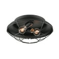 thumbnail image 3 of Millennium Lighting Metal 2 Light Flush Mount Light- Matte Black, 3 of 4