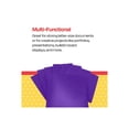 thumbnail image 5 of School Smart 2019643 Heavyweight Two-Pocket Poly Folder, Purple - Pack of 25, 5 of 7