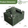 thumbnail image 6 of 41.5" Boneless Chair, Green Corduroy Cloud Single Sofa with Cup Holders and Storage Pockets, Chaise Lounge Chair for Living Room, No Assembly Required, 6 of 12