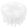 thumbnail image 4 of Tuvgenk Lace Tablecloth 70inch Small Round Tablecloth Round Decorations White Atmosphere Tablecloths, 4 of 5