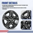 17" Set Of 4 Hubcaps Wheel Rims Cover Fit 2013-2018 TOYOTA RAV4 Compatible With Steel Wheels Snap On Installation(17-Inch,BLACK MATTE)