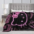 thumbnail image 5 of Hello Kitty Blanket, Super Soft Throw Blanket, Cozy Flannel Blankets For Boys Girls, Warm Blankets For Couch Sofa Bed, 60"X50", 5 of 9