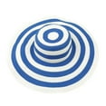 thumbnail image 3 of Xinyolin Women Fashion Stripe Wide Brim Floppy Straw Hat Foldable Summer Beach Sun Cap, 3 of 4