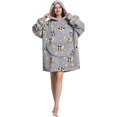 thumbnail image 2 of Wearable Blanket Hoodie for Women, Oversized Sherpa Sweatshirt Blanket for Adults Men, Warm Cozy Star Hooded Blanket, Gifts for Mom Girlfriend Sister, 2 of 6