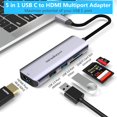 thumbnail image 2 of Hub USB-C Newmight 5 en 1 con HDMI 4K y lector de tarjetas SD/TF, 2 of 7