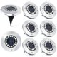 thumbnail image 1 of 16 LED Solar Outdoor Lights - 8 Pack Waterproof Garden Spotlights for Pathway, Terrace, Lawn, Compatible with Philips, 1 of 4