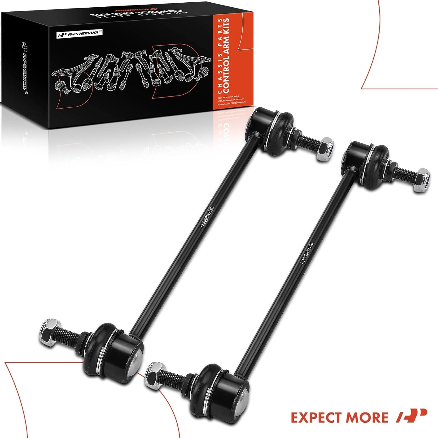 A-Premium 2Pcs Front Sway Bar Link Stabilizer Link Kit Compatible with Dodge Caliber 2007-2008, Chrysler Sebring 2007-2008