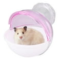 thumbnail image 3 of Pequeña Mascota Acrílica, Baño externo, Jaula de animales para Hámster, Conejillo de Indias, Bado Rosa, 3 of 7