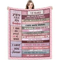 Sweet 13th Birthday Gifts for Girls Blanket 50"x60", Sweet 13 Gifts for Girls - Best 13th Birthday Gift Ideas - Funny Gift for 13-Year-Old Girl - 13th Bday Party Decorations for Women Blankets