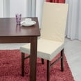 thumbnail image 3 of Home Details Waffle Design Dining Chair Slipcover in Ivory, 3 of 3