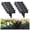 black-10pcs, variant on Imitation Stone Garden Fence Plastic Retaining Edging Border Grey Cobbled Effect,Plastic Garden Retaining Edging Fence,Flexible Interlocking Landscape Edging,for Landscaping Flower Beds