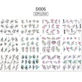thumbnail image 1 of Nail Art Watermark Sticker Set 12 Sheets, A Set Of Butterfly, Fruit Lace, Colorful Flower Nail Stickers, 1 of 3