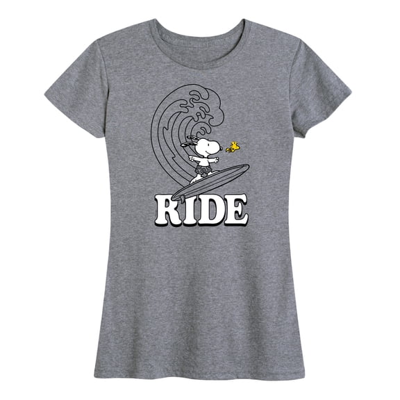 Peanuts - Snoopy Wave Ride - Women's Short Sleeve Graphic T-Shirt