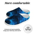 thumbnail image 6 of Fotbe Ice Blue Fire Wolf Pattern Women's Fuzzy Curly Fur Memory Foam Loafer Slippers Indoor Outdoor Slippers Winter Home Shoes-37/38, 6 of 7