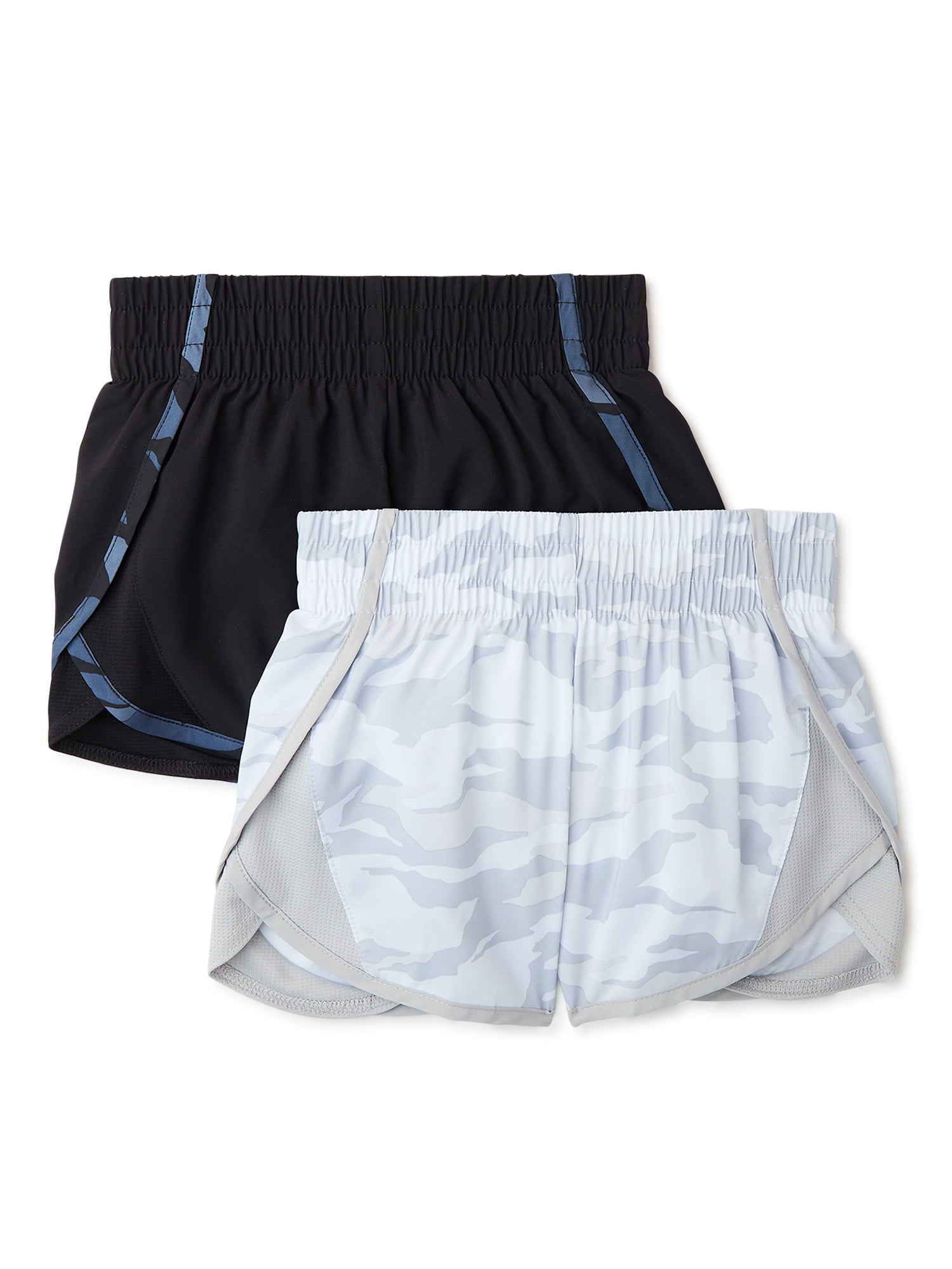 Essentials Girls 2-Pack Pull-on Woven Shorts 