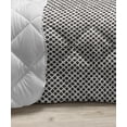 thumbnail image 3 of Geometric Down Alternative Comforter, Abstract Shapes from Concentric Irregular Rounded Rhombus Motifs, Microfiber Quilt for All Season, 5 Sizes, Charcoal Grey and Off White, by Ambesonne, 3 of 3