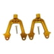 thumbnail image 1 of Ounissouiy 2 unids/set amortiguador de montaje de soporte de torre de choque trasero de aluminio para 1/10 SCX10 amortiguador trasero de aluminio Kits de construcción modelo Dorado, 1 of 6