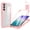 Pink, variant on Designed for Samsung Galaxy S25 Edge Case Full-Body Bumper Case Cover Built in Screen Protector Shockproof Transparent Back 360 Full Body Protective Case for Samsung Galaxy S25 Edge, Pink