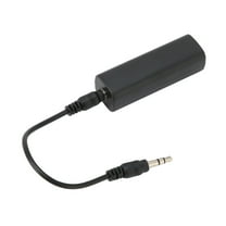 Octpeak Noise Isolator 3.5mm to 3.5mm Headset Adapter with 3.5mm Audio Cable, Black