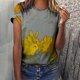 thumbnail image 5 of Tops de moda para mujer, divertidas camisetas informales holgadas con estampado, blusa, camisa estampada Fridja bn1984, 5 of 9