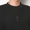 thumbnail image 2 of HZMAN Philippians 4:13 Cross Pendant For Man Women Strength Bible Verse Stainless Steel Necklace, 2 of 8